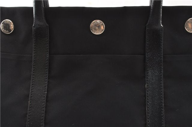 Authentic PRADA TESSUTO TREND Nylon Leather Shoulder Tote Bag B9872 Black 0211G