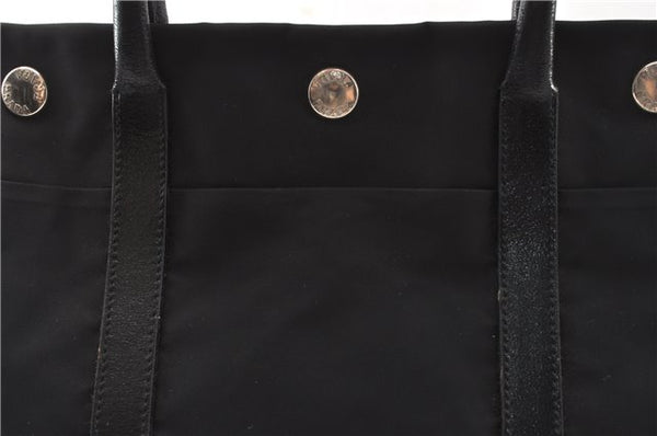 Authentic PRADA TESSUTO TREND Nylon Leather Shoulder Tote Bag B9872 Black 0211G