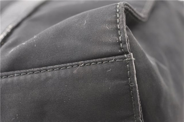 Authentic PRADA TESSUTO TREND Nylon Leather Shoulder Tote Bag B9872 Black 0211G