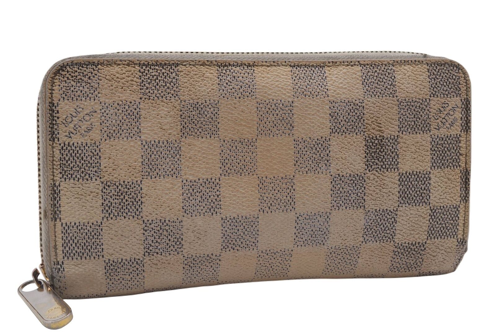 Authentic LOUIS VUITTON Damier Azur Zippy Wallet Long Purse N60019 LV 0212B