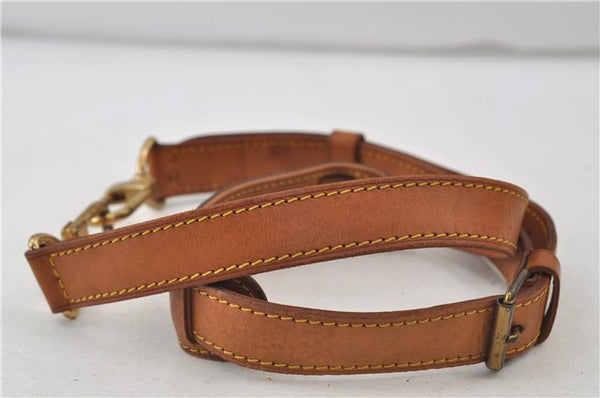 Authentic Louis Vuitton Leather Shoulder Strap Beige 35.8-42.9" LV 0212E
