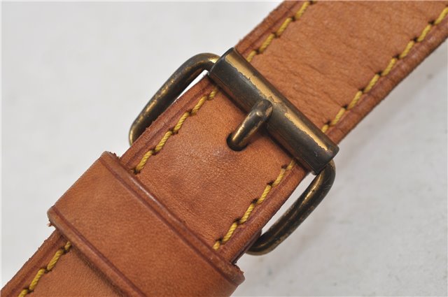 Authentic Louis Vuitton Leather Shoulder Strap Beige 35.8-42.9