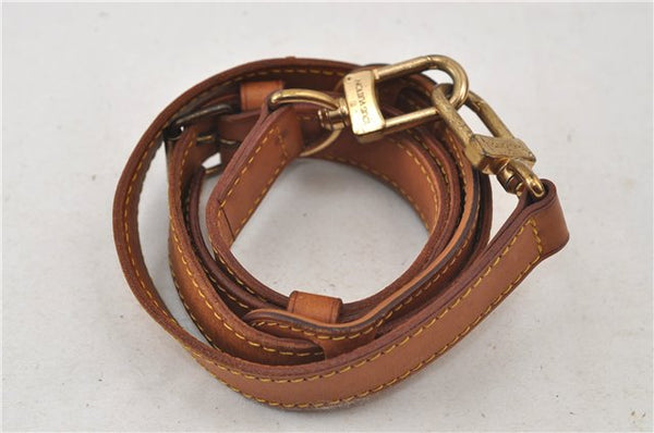 Authentic Louis Vuitton Leather Shoulder Strap Beige 35.8-42.9" LV 0212E