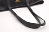 Authentic PRADA TESSUTO SAFFIANO Nylon Leather Tote Bag BR4001 Black 0212G