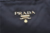 Authentic PRADA TESSUTO SAFFIANO Nylon Leather Tote Bag BR4001 Black 0212G