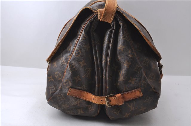 Auth Louis Vuitton Monogram Saumur 35 Shoulder Cross Body Bag M42254 LV 0213D