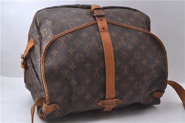 Auth Louis Vuitton Monogram Saumur 35 Shoulder Cross Body Bag M42254 LV 0213D