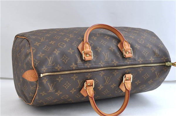 Authentic Louis Vuitton Monogram Speedy 40 Hand Boston Bag M41522 LV 0213F