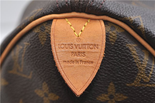 Authentic Louis Vuitton Monogram Speedy 40 Hand Boston Bag M41522 LV 0213F