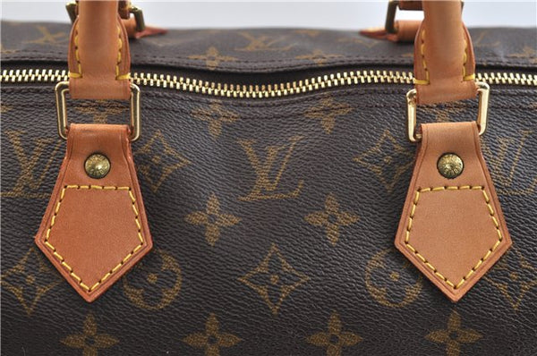 Authentic Louis Vuitton Monogram Speedy 40 Hand Boston Bag M41522 LV 0213F