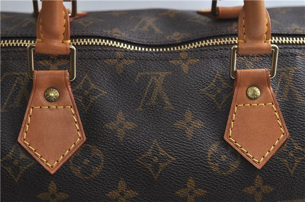 Authentic Louis Vuitton Monogram Speedy 40 Hand Boston Bag M41522 LV 0213F