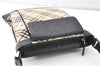 Authentic BURBERRY Nova Check Shoulder Cross Body Bag Canvas Leather Beige 0213G