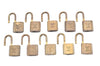 Authentic Louis Vuitton Padlock Gold 10Set LV 0214G