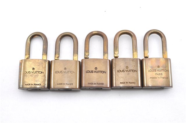 Authentic Louis Vuitton Padlock Gold 10Set LV 0214G