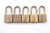 Authentic Louis Vuitton Padlock Gold 10Set LV 0214G