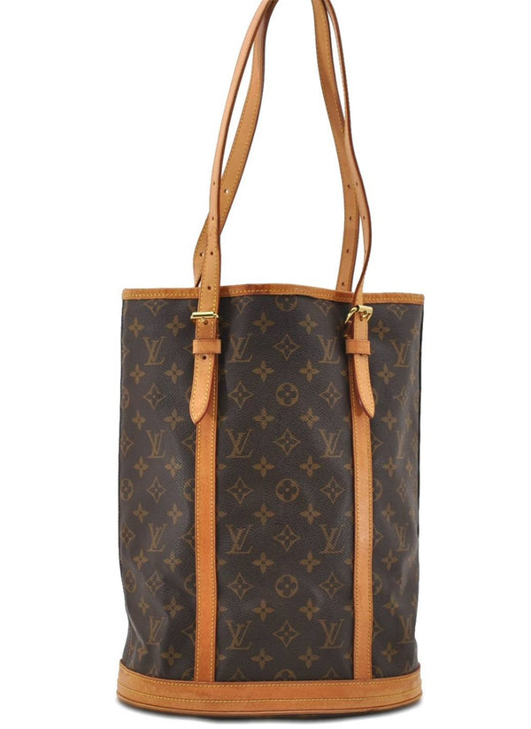 Authentic Louis Vuitton Monogram Bucket GM Shoulder Bag M42236 LV 0216D