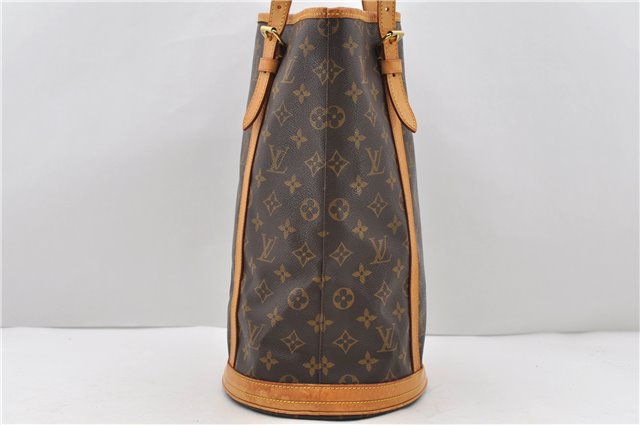 Authentic Louis Vuitton Monogram Bucket GM Shoulder Bag M42236 LV 0216D