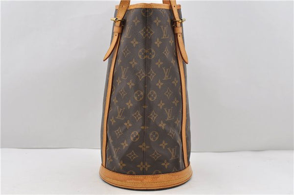 Authentic Louis Vuitton Monogram Bucket GM Shoulder Bag M42236 LV 0216D