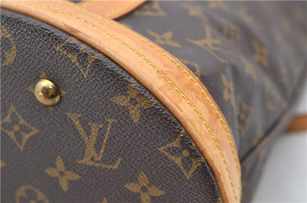 Authentic Louis Vuitton Monogram Bucket GM Shoulder Bag M42236 LV 0216D