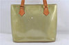 Authentic Louis Vuitton Vernis Houston Shoulder Bag M91053 Light Green LV 0217D