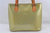 Authentic Louis Vuitton Vernis Houston Shoulder Bag M91053 Light Green LV 0217D