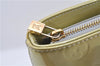 Authentic Louis Vuitton Vernis Houston Shoulder Bag M91053 Light Green LV 0217D