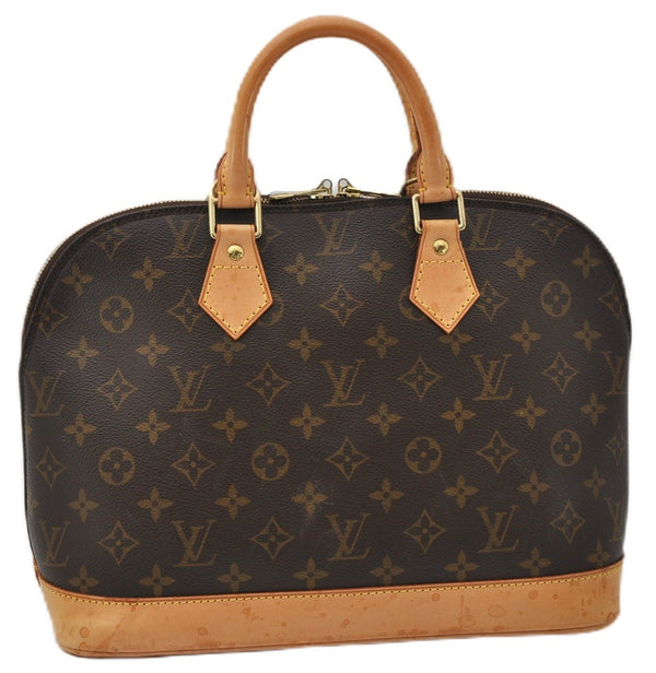 Authentic Louis Vuitton Monogram Alma Hand Bag Purse M51130 LV 0218F