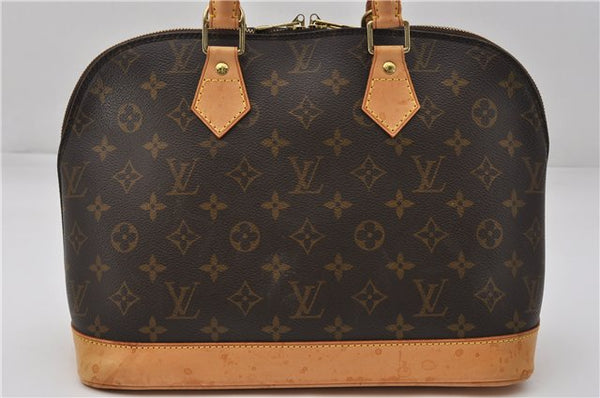 Authentic Louis Vuitton Monogram Alma Hand Bag Purse M51130 LV 0218F