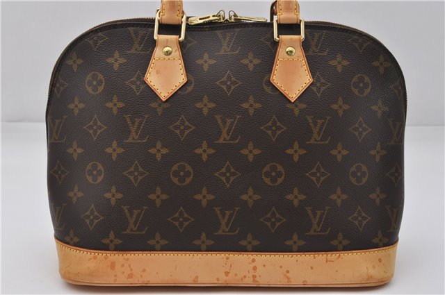 Authentic Louis Vuitton Monogram Alma Hand Bag Purse M51130 LV 0218F