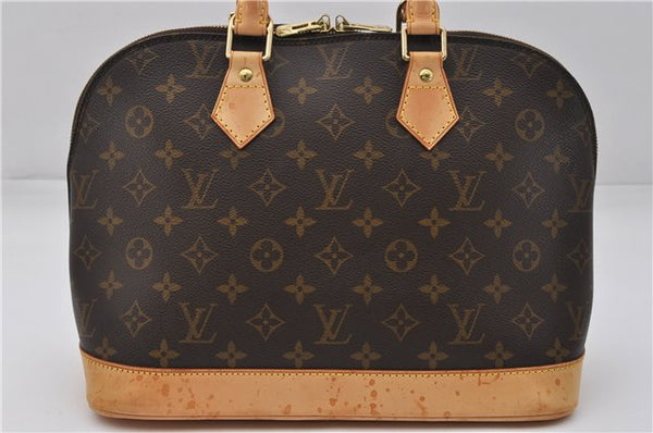 Authentic Louis Vuitton Monogram Alma Hand Bag Purse M51130 LV 0218F