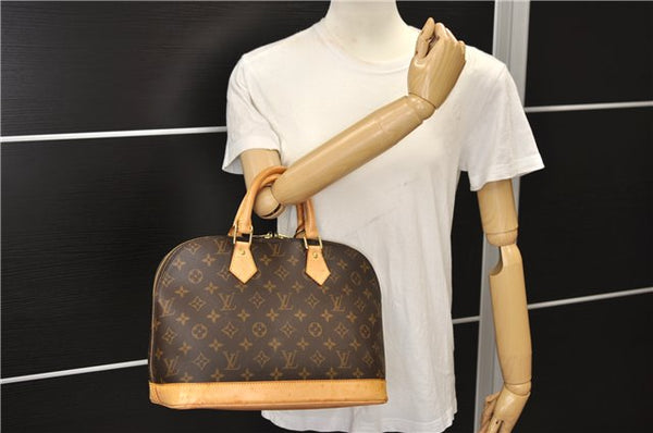Authentic Louis Vuitton Monogram Alma Hand Bag Purse M51130 LV 0218F