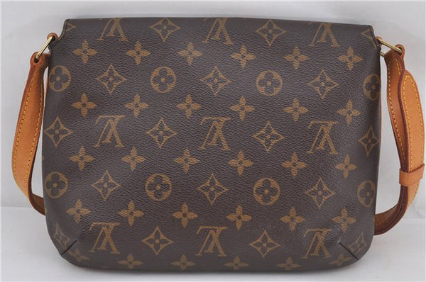 Authentic Louis Vuitton Monogram Musette Tango Shoulder Bag M51257 LV 0219F