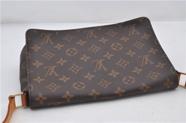 Authentic Louis Vuitton Monogram Musette Tango Shoulder Bag M51257 LV 0219F
