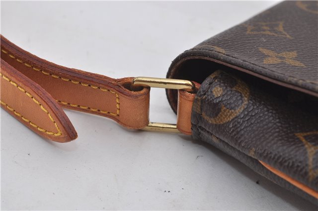 Authentic Louis Vuitton Monogram Musette Tango Shoulder Bag M51257 LV 0219F