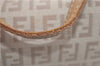 Authentic FENDI Zucchino Vintage Shoulder Hand Bag Canvas Leather Beige 0219G