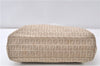 Authentic FENDI Zucchino Vintage Shoulder Hand Bag Canvas Leather Beige 0219G