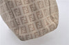 Authentic FENDI Zucchino Vintage Shoulder Hand Bag Canvas Leather Beige 0219G