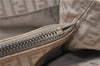 Authentic FENDI Zucchino Vintage Shoulder Hand Bag Canvas Leather Beige 0219G