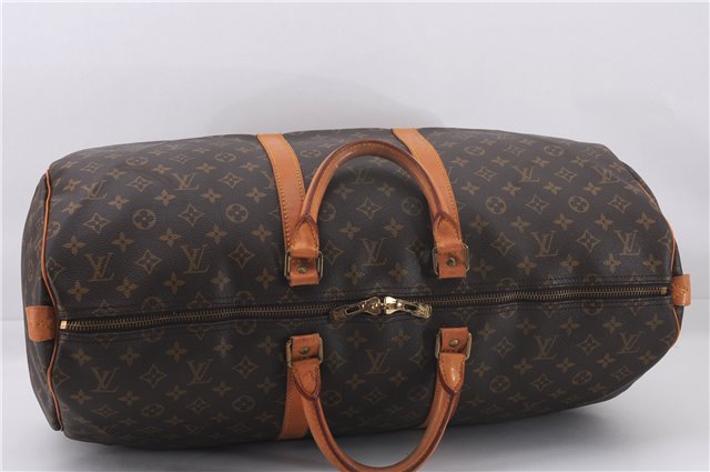 Authentic Louis Vuitton Monogram Keepall 55 Travel Boston Bag M41424 LV 0222F