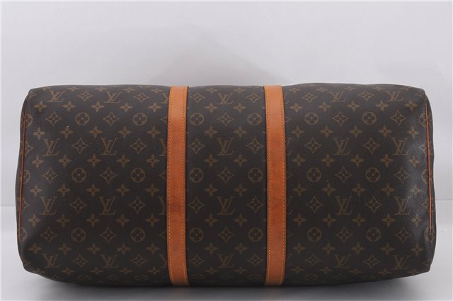 Authentic Louis Vuitton Monogram Keepall 55 Travel Boston Bag M41424 LV 0222F