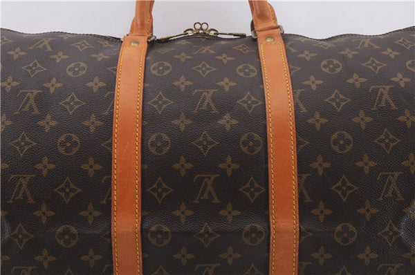 Authentic Louis Vuitton Monogram Keepall 55 Travel Boston Bag M41424 LV 0222F