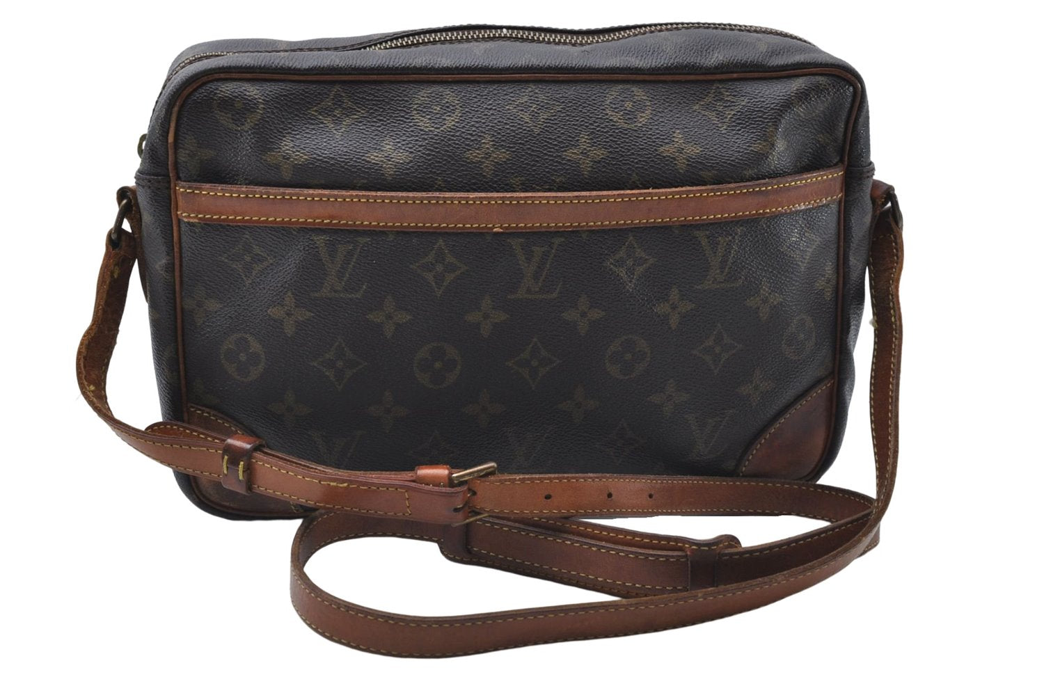 Auth Louis Vuitton Monogram Trocadero 30 Shoulder Cross Body Bag M51272 LV 0224E