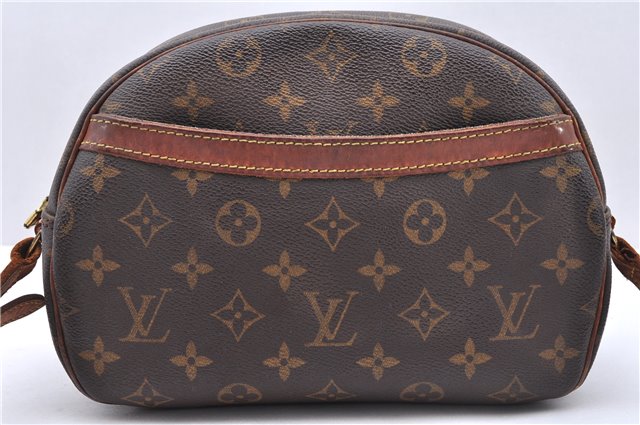 Authentic Louis Vuitton Monogram Blois Shoulder Cross Body Bag M51221 LV 0225E