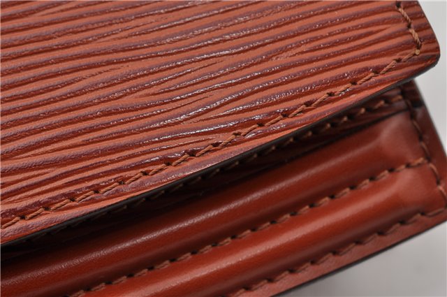 Authentic Louis Vuitton Epi Tilsitt Waist Body Clutch Bag Brown M52603 LV 0225G