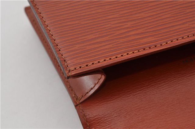 Authentic Louis Vuitton Epi Tilsitt Waist Body Clutch Bag Brown M52603 LV 0225G