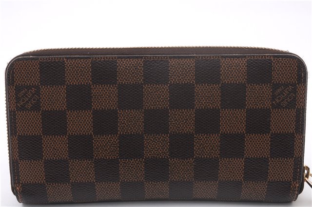 Authentic Louis Vuitton Damier Zippy Long Wallet Purse N60015 LV Box 0226F