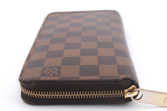 Authentic Louis Vuitton Damier Zippy Long Wallet Purse N60015 LV Box 0226F