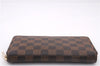 Authentic Louis Vuitton Damier Zippy Long Wallet Purse N60015 LV Box 0226F