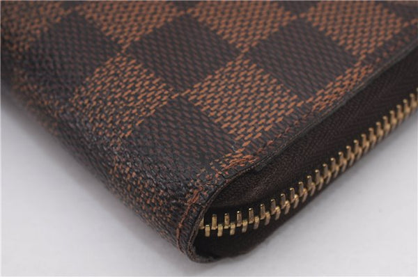 Authentic Louis Vuitton Damier Zippy Long Wallet Purse N60015 LV Box 0226F