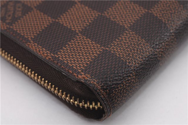 Authentic Louis Vuitton Damier Zippy Long Wallet Purse N60015 LV Box 0226F